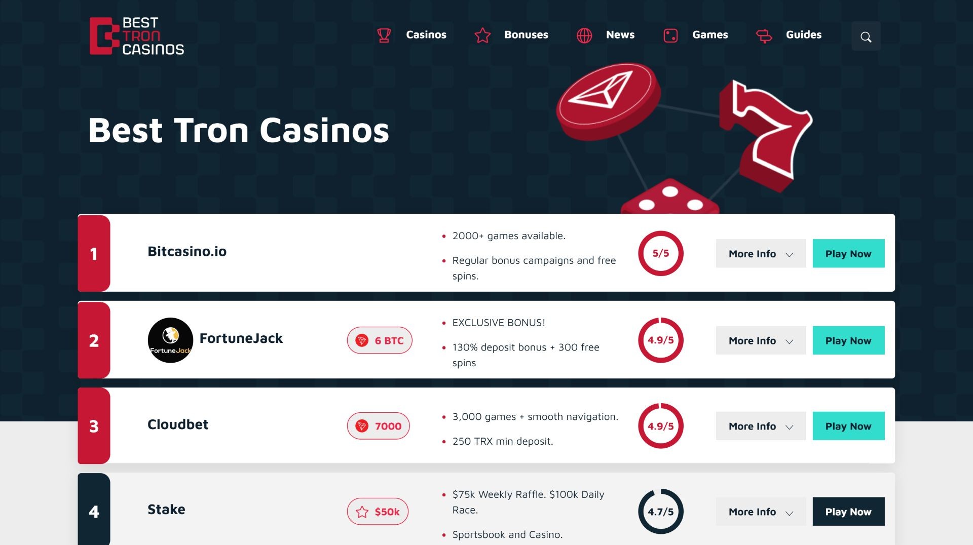 Best Tron Casino Website