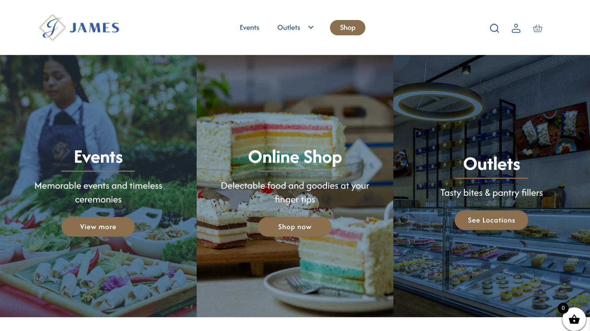 James Caterers Website